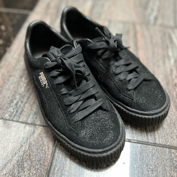 PUMA Basket Platform Reset Sneakers Size 6.5 - Picture 2 of 5